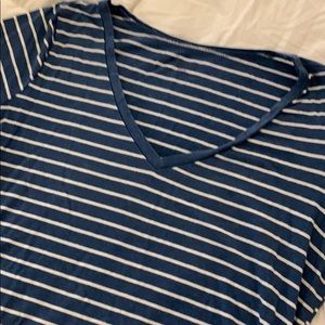 Motherhood Maternity Blue Striped Tee